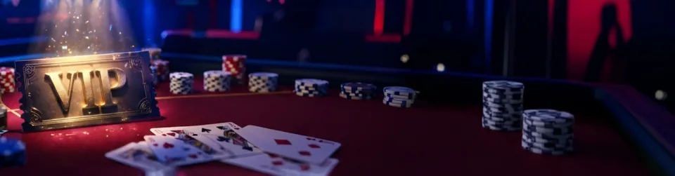 VIP-Tisch von Betbay mit Spielkarten und Chips